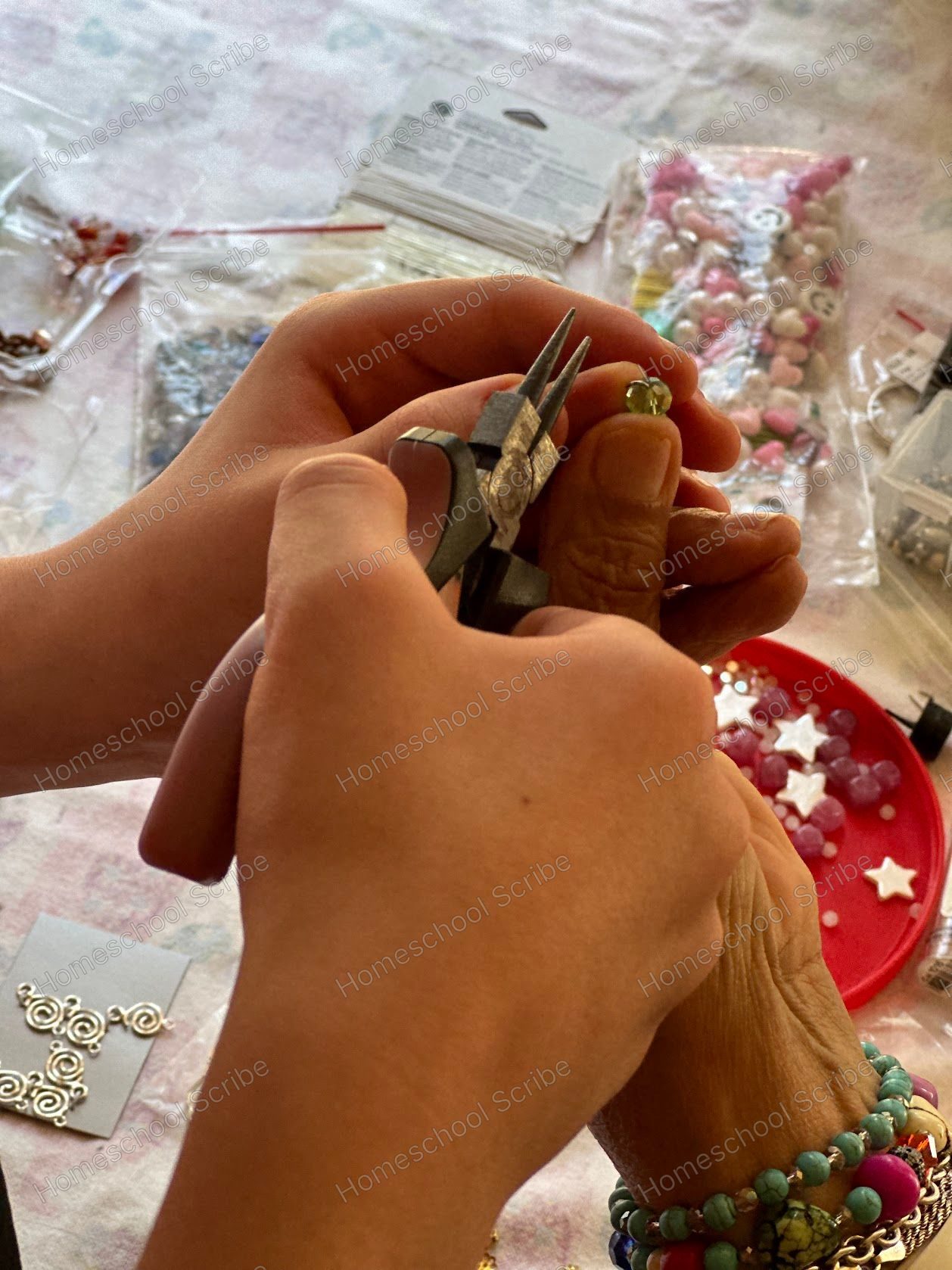 Earrings with Grandma
